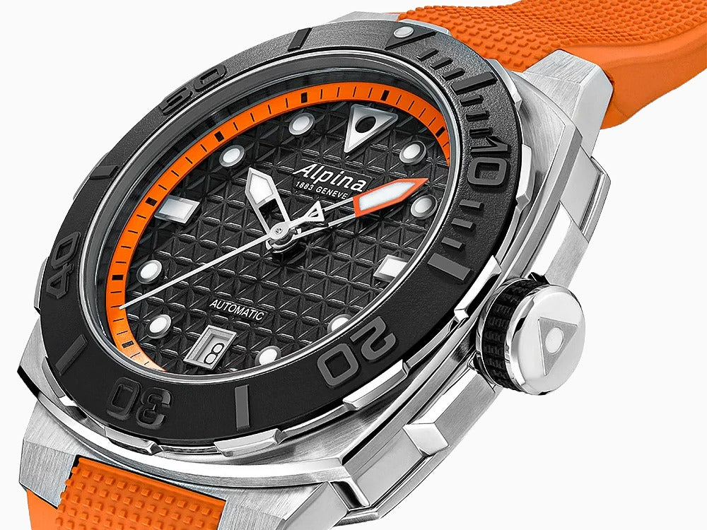 Alpina Seastrong Diver Extreme Automatic Watch, Orange, 39 mm, AL-525BO3VE6