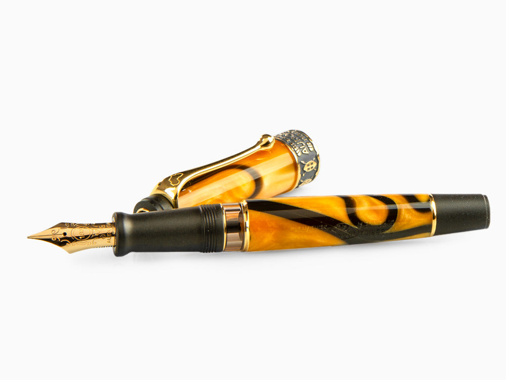 Aurora Afrika Fountain Pen, Limited Edition, Marbled resin, Gold trims