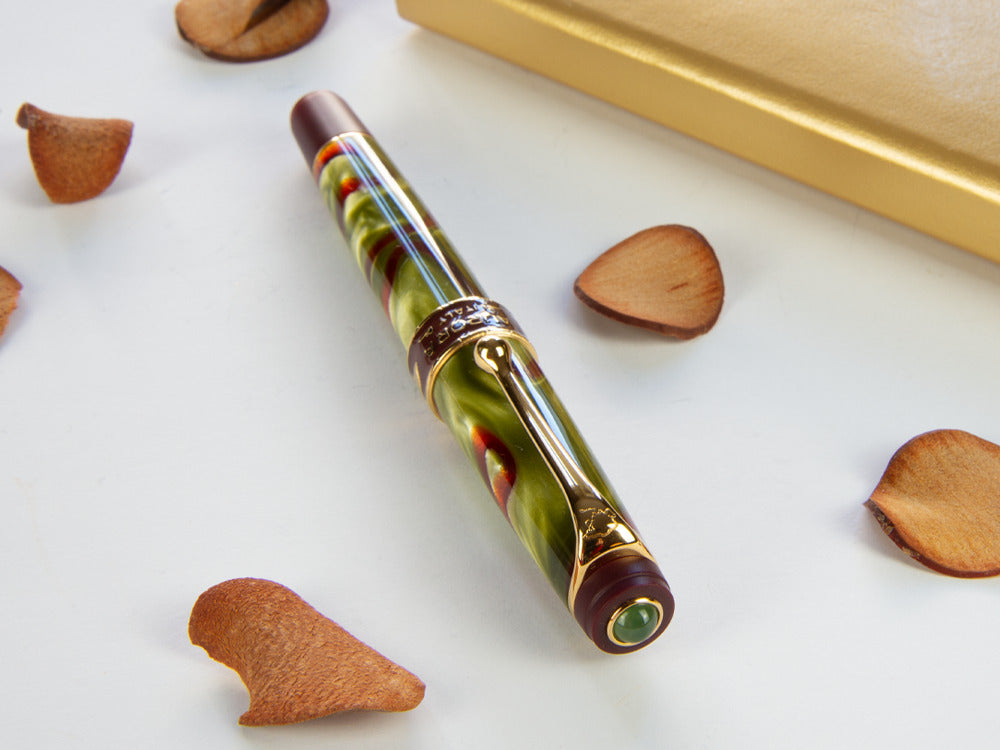 Aurora Asia Marbled Fountain Pen, Limited Edition, Marbled resin, 533