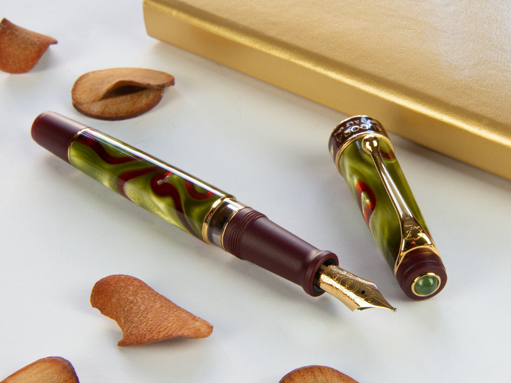 Aurora Asia Marbled Fountain Pen, Limited Edition, Marbled resin, 533