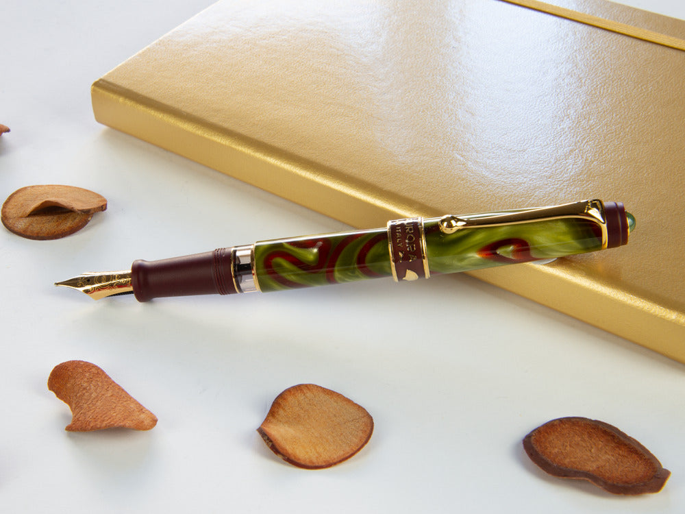 Aurora Asia Marbled Fountain Pen, Limited Edition, Marbled resin, 533