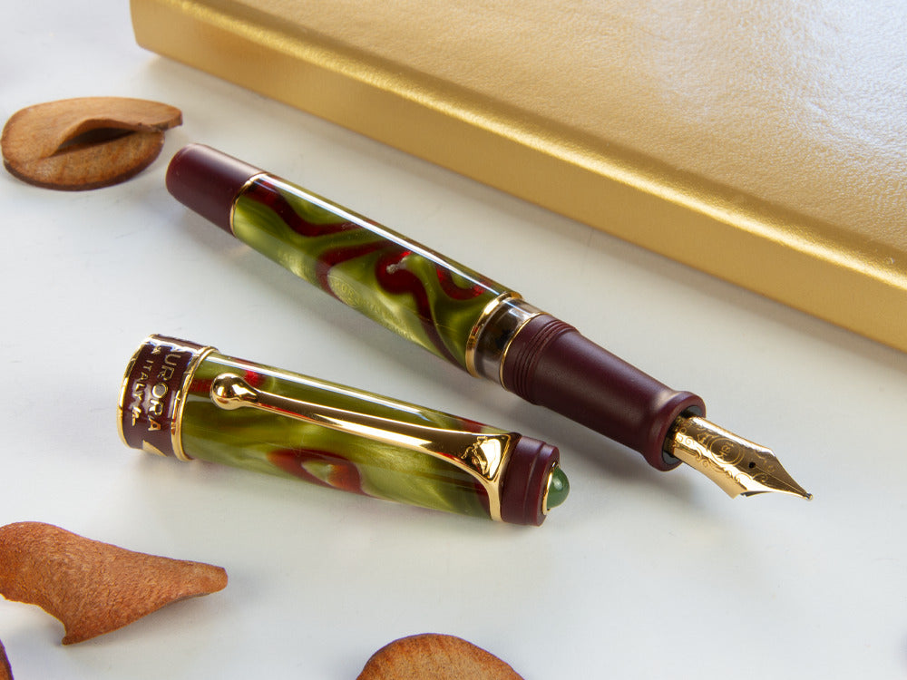 Aurora Asia Marbled Fountain Pen, Limited Edition, Marbled resin, 533