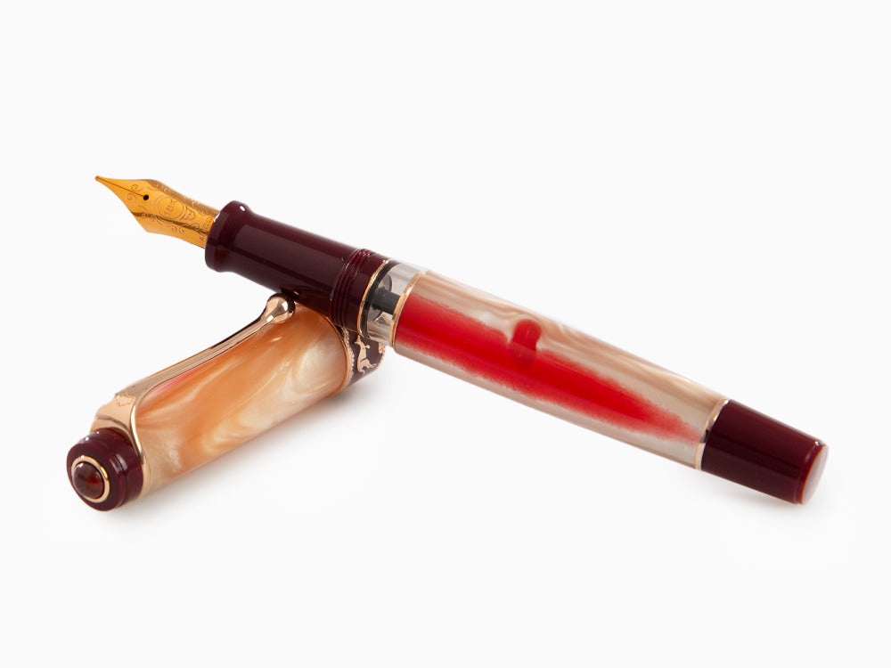 Aurora Oceania Fountain Pen, Limited Ed., Marbled resin, Rose Gold trims