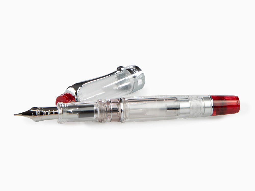 Aurora Optima Red Demonstrator Fountain Pen, Limited Ed, 570RA