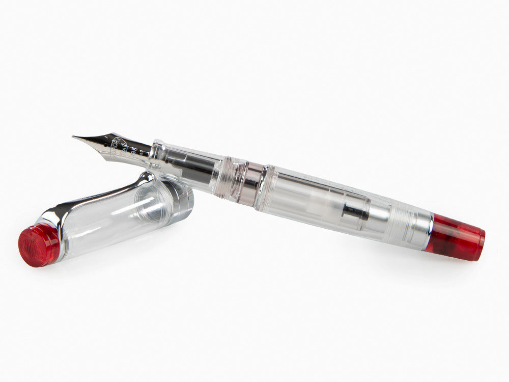 Aurora Optima Red Demonstrator Fountain Pen, Limited Ed, 570RA