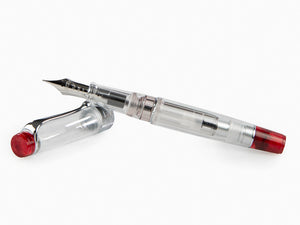 Aurora Optima Red Demonstrator Fountain Pen, Limited Ed, 570RA