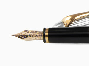 Aurora 88 Small Fountain Pen, Resin, Gold plated, 814