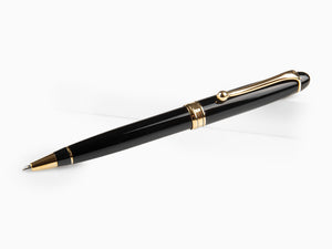 Aurora 88 Ballpoint pen, Resin, Black, Gold plated, 830