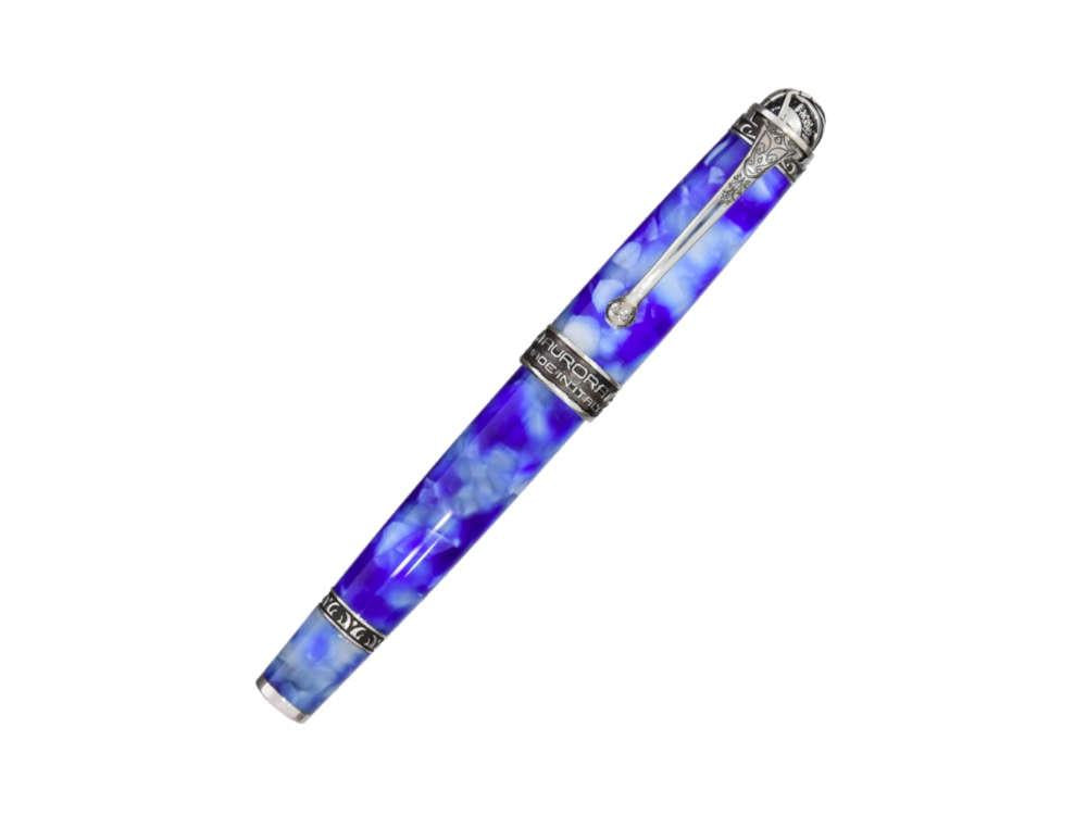 Aurora Mappe Antiche Tolomeo Fountain Pen, Blue, Limited Edition, 946-RT