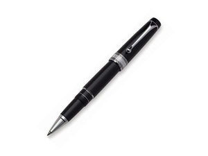 Aurora Optima Rollerball pen, Resin, Black, Chrome Trim 975CN