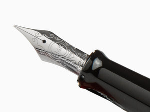 Aurora Optima Rossa Fountain Pen, Auroloide, Chrome Trim, 996-CR