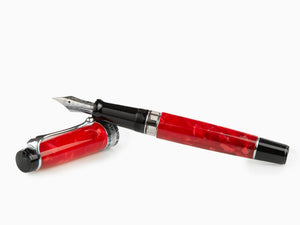 Aurora Optima Rossa Fountain Pen, Auroloide, Chrome Trim, 996-CR