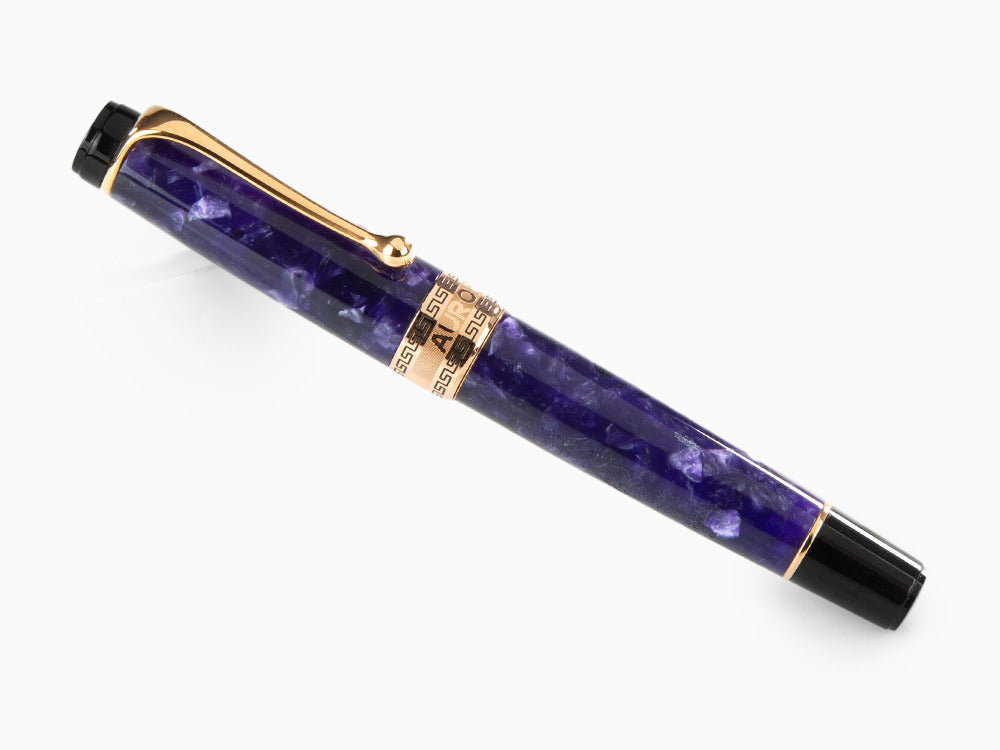 Aurora Optima Fountain Pen, Auroloide, Rose Gold PVD, 996-VI