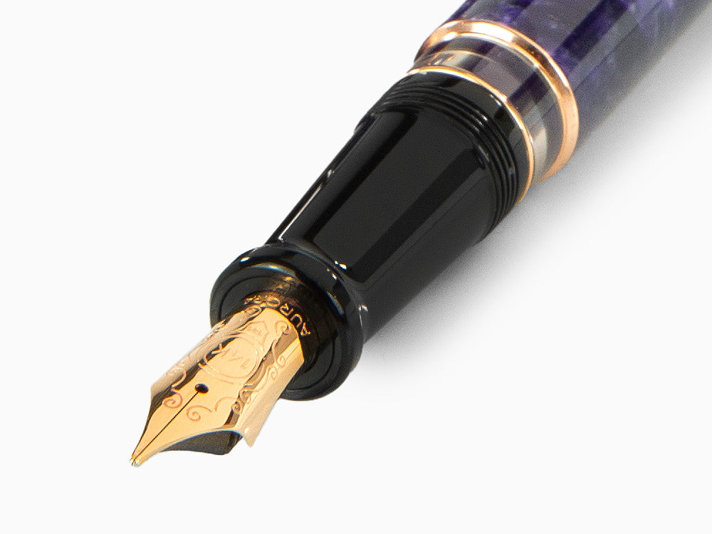 Aurora Optima Fountain Pen, Auroloide, Rose Gold PVD, 996-VI