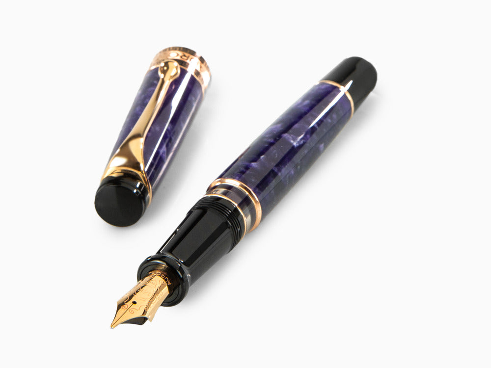 Aurora Optima Fountain Pen, Auroloide, Rose Gold PVD, 996-VI