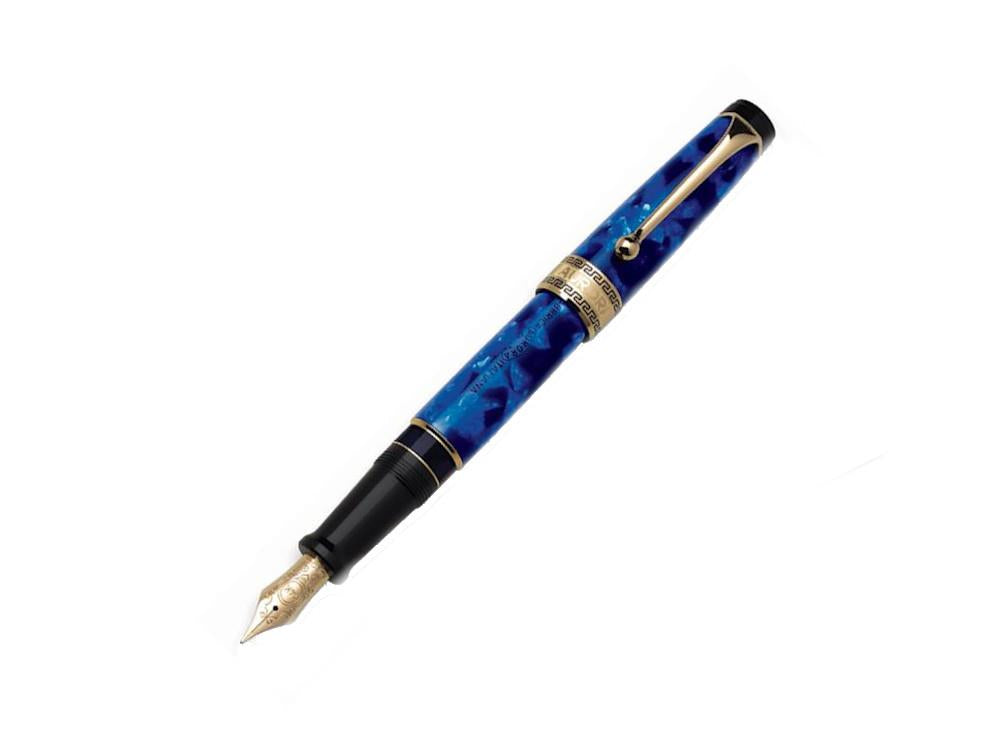 Aurora Optima Fountain Pen, Auroloide, Blue, Gold plated, 996B