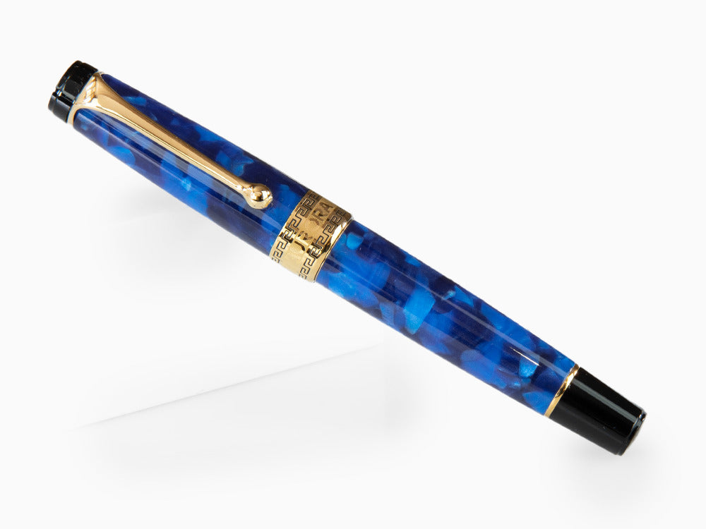 Aurora Optima Fountain Pen, Auroloide, Blue, Gold plated, 996B