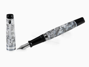 Aurora Optima Fountain Pen, Auroloide, Grey, 996CG