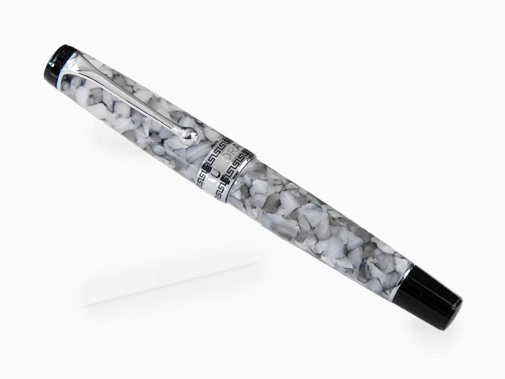 Aurora Optima Fountain Pen, Auroloide, Grey, 996CG