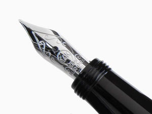 Aurora Optima Mini Fountain Pen, Resin, Black, 996CMN