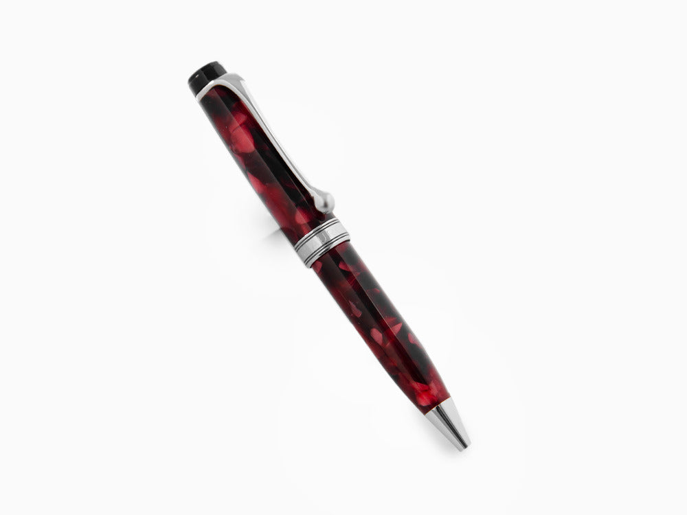 Aurora Optima Mini Ballpoint pen, Burgundy Auroloide, Chrome trim, 998-CMXA