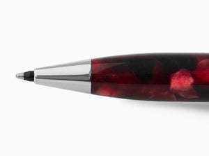 Aurora Optima Mini Ballpoint pen, Burgundy Auroloide, Chrome trim, 998-CMXA