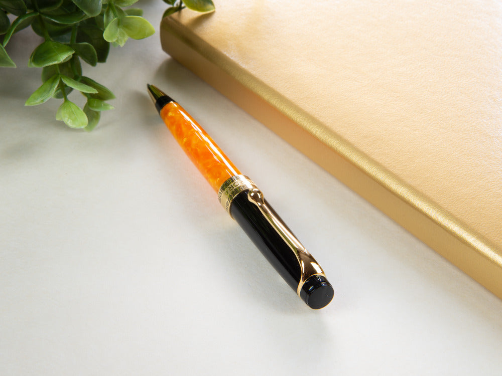 Aurora Optima O' Sole Mio Ballpoint pen, Auroloide, Orange, Rose Gold, 998-NAO