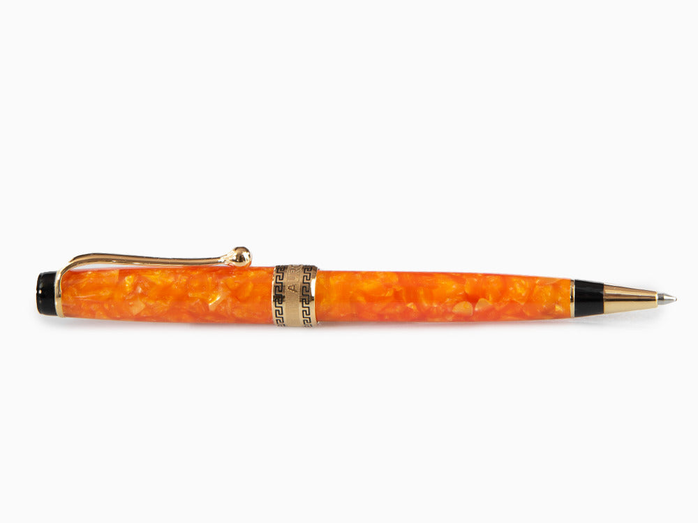 Aurora Optima 2020 Arancio Ballpoint pen, Auroloide, Orange, Gold plated, 998-OR