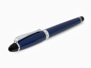 Aurora Ipsilon Fountain Pen, Satin resin, Blue, Rhodium trim, B11-CB