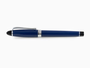 Aurora Ipsilon Fountain Pen, Satin resin, Blue, Rhodium trim, B11-CB