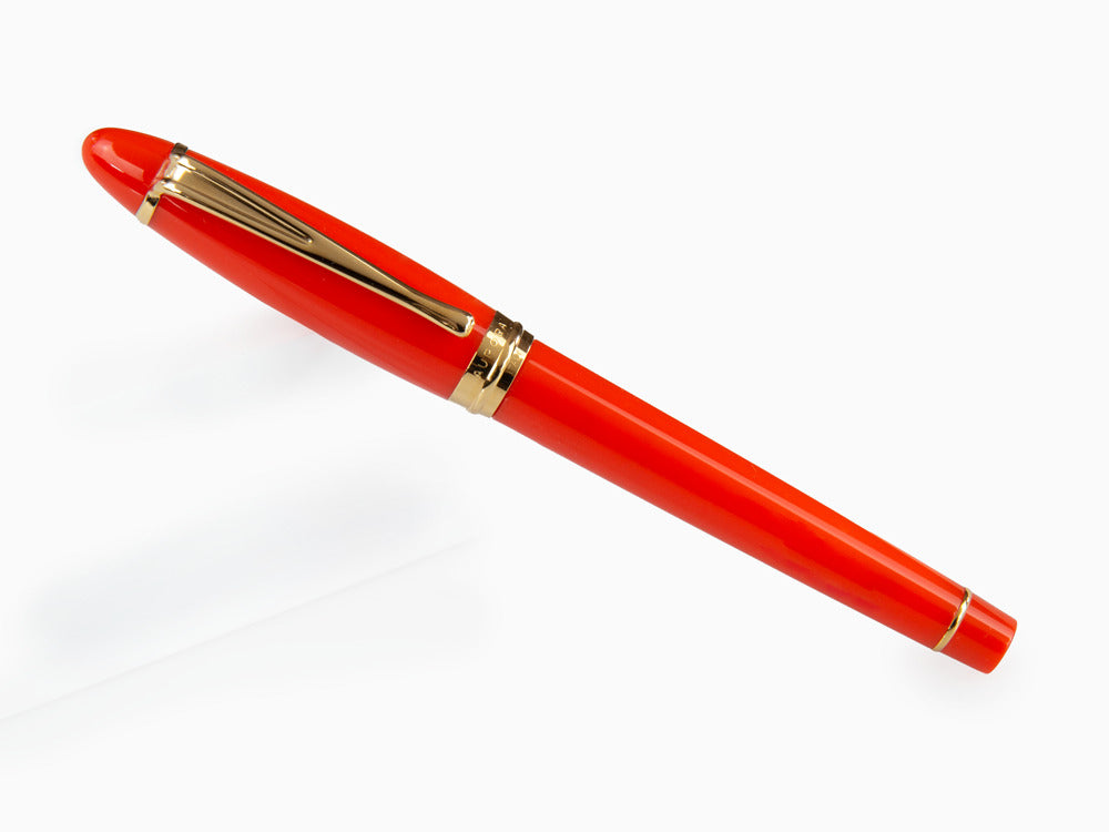 Aurora Ipsilon Autumn Fountain Pen, Resin, Orange, Gold trim, B11-DO