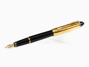 Aurora Ipsilon Quadra Gold Fountain Pen, Resin, Black, Gold, B11-DQN