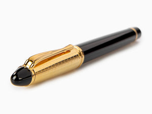 Aurora Ipsilon Quadra Gold Fountain Pen, Resin, Black, Gold, B11-DQN