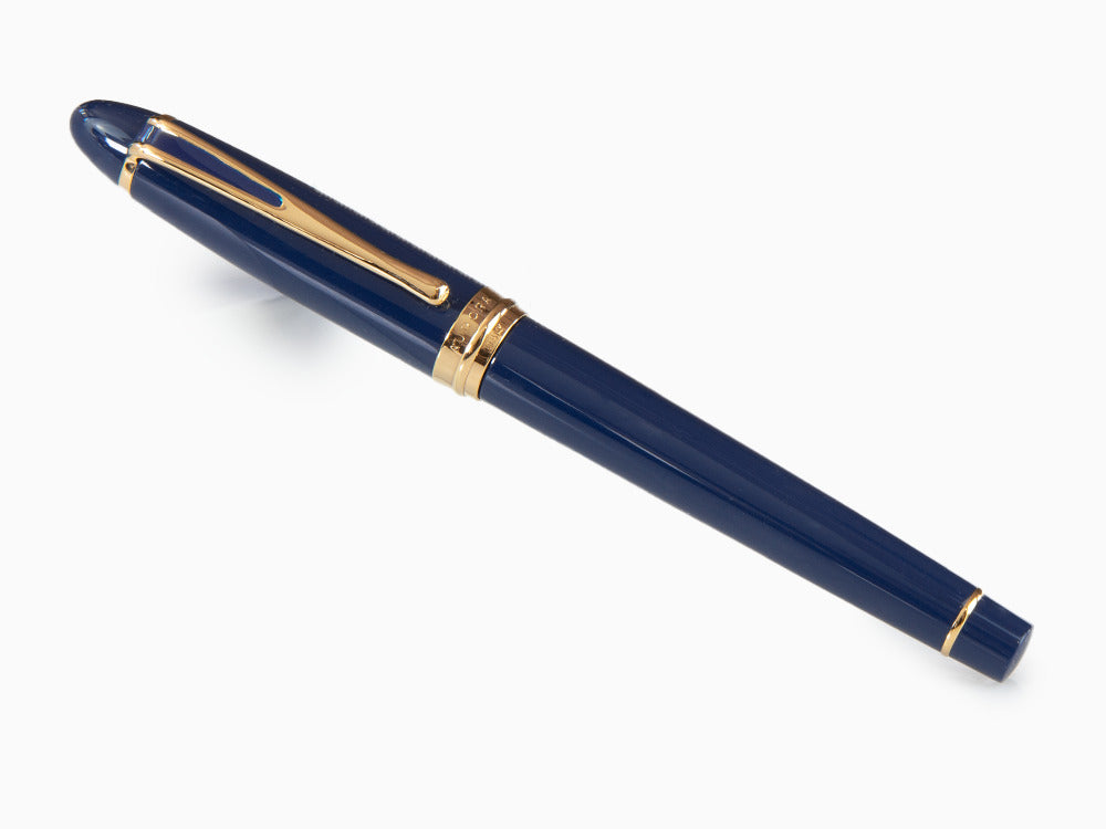 Aurora Ipsilon De Luxe Fountain Pen Blue Resin B12B