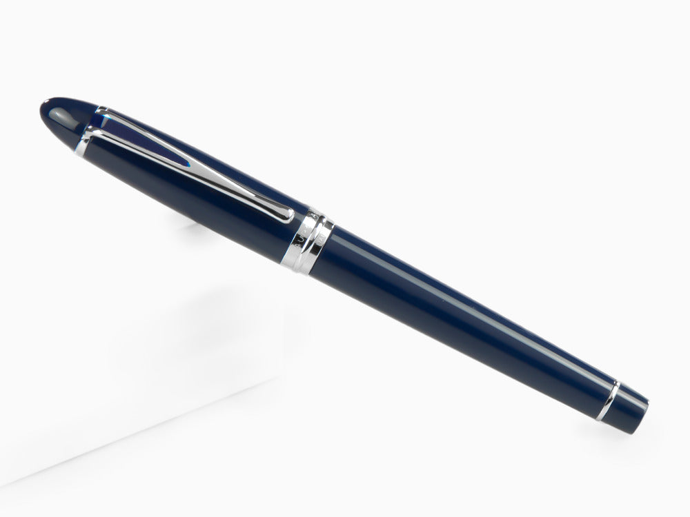 Aurora Ipsilon De Luxe Fountain Pen Blue Resin B12CBM