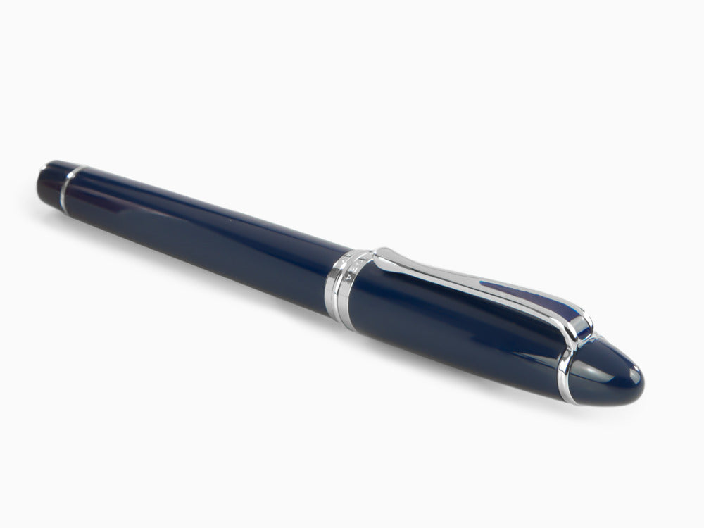 Aurora Ipsilon De Luxe Fountain Pen Blue Resin B12CBM