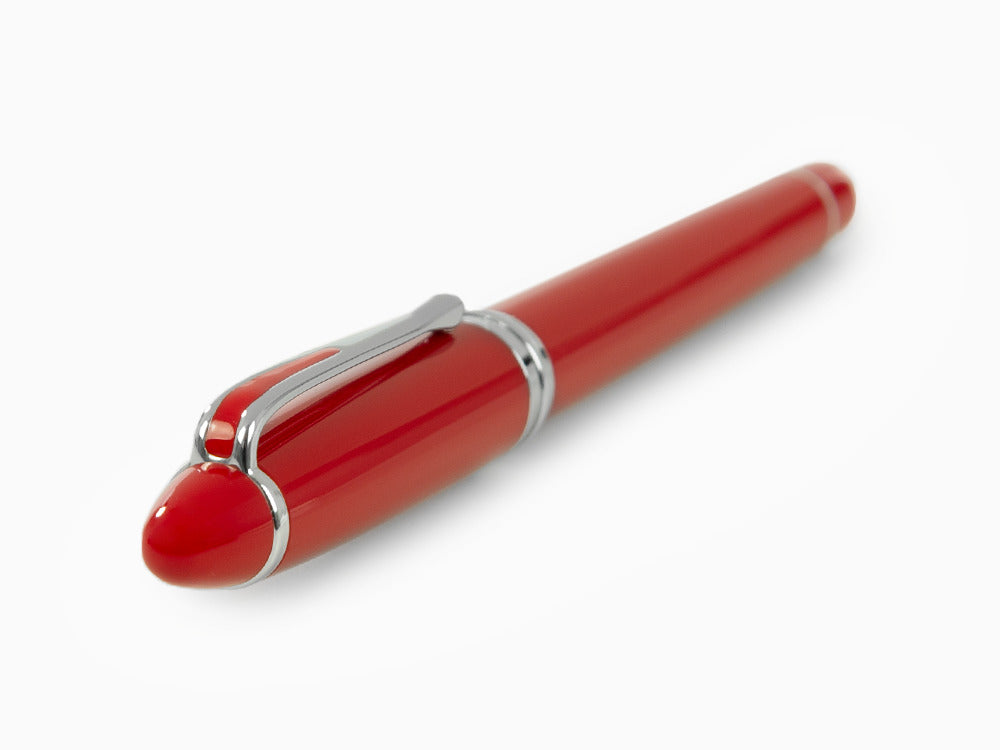 Aurora Ipsilon De Luxe Fountain Pen Red Resin B12CRM