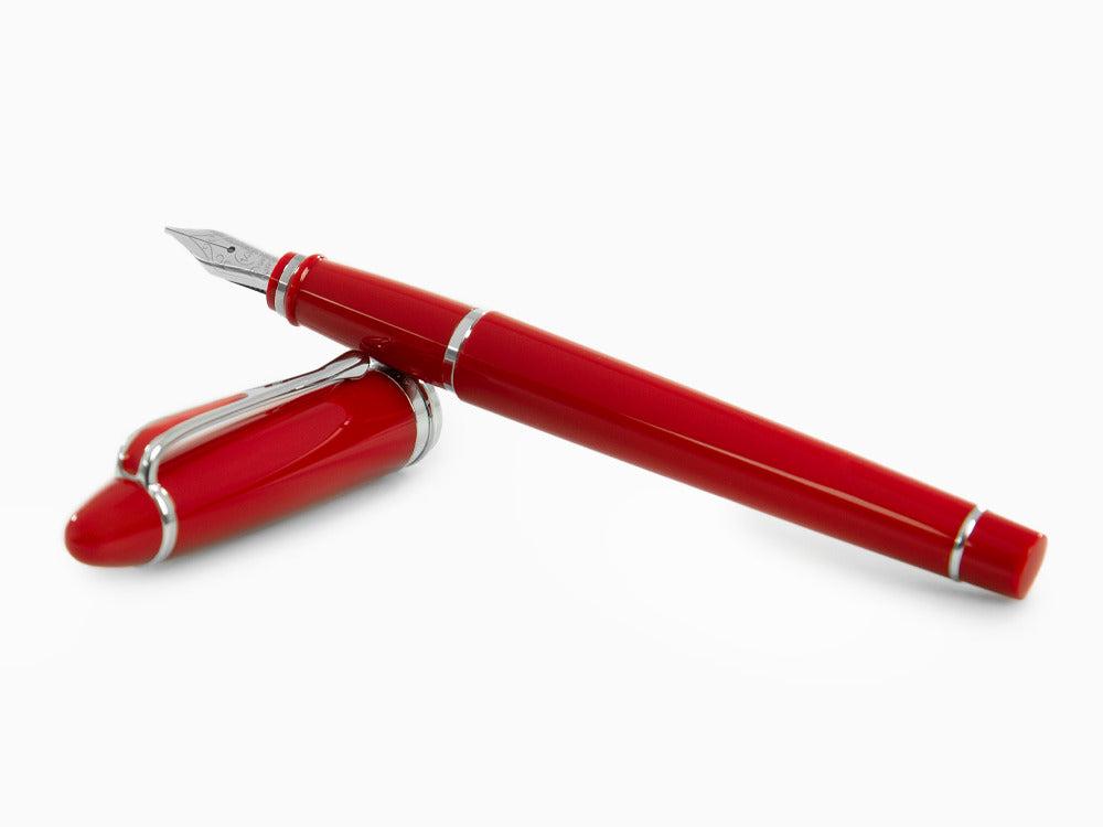 Aurora Ipsilon De Luxe Fountain Pen Red Resin B12CRM