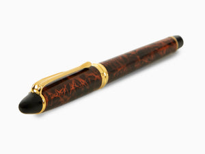 Aurora Ipsilon Fountain Pen, Brown marbled tortoise, Gold trim, B13T