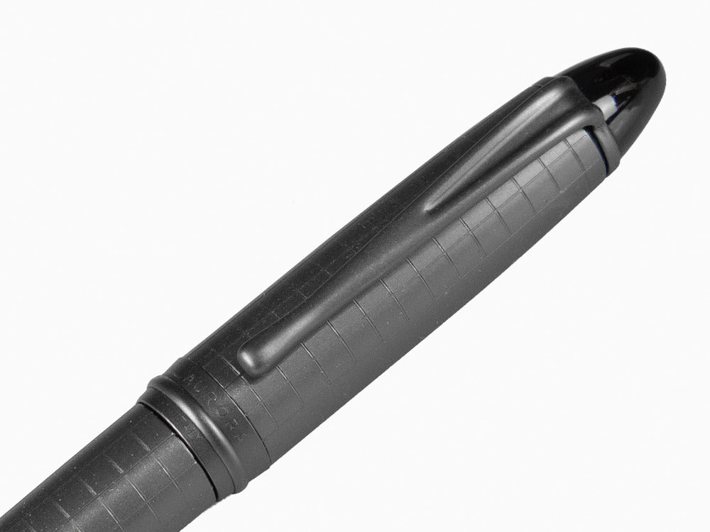 Aurora Ipsilon Full Metal Black Fountain Pen, Ruthenium, B16-RQ