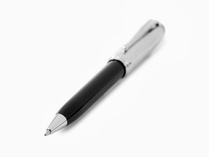 Aurora Ipsilon Italia Ballpoint Pen, Resin, Chrome Trim, Black, B31-IT