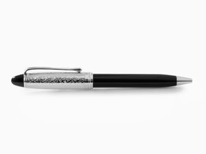 Aurora Ipsilon Italia Ballpoint Pen, Resin, Chrome Trim, Black, B31-IT