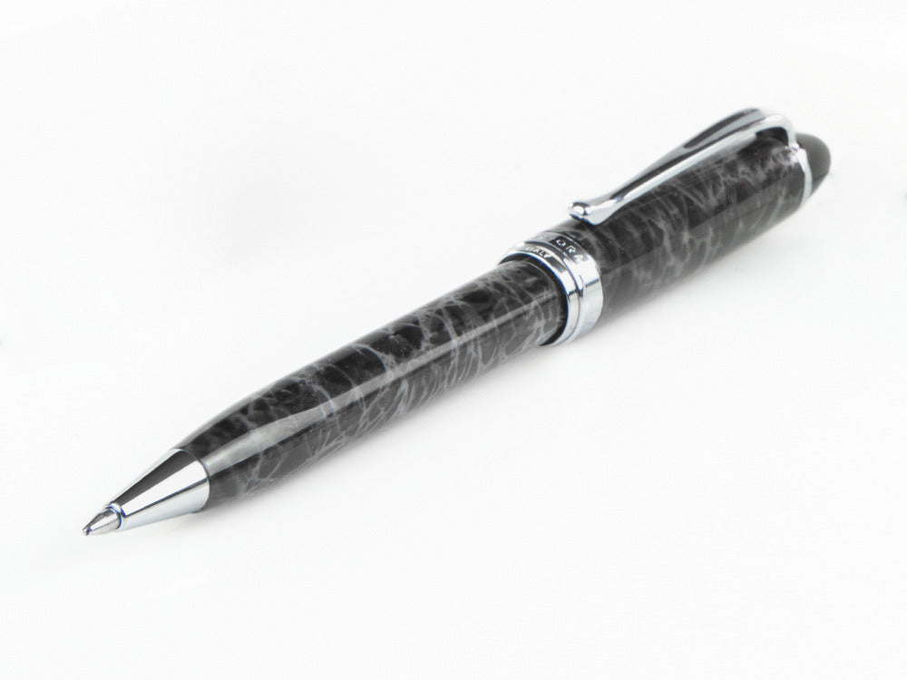 Aurora Ipsilon Ballpoint pen, Grey lacquer, Chrome trim, B33CG