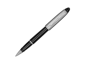 Aurora Ipsilon Rollerball pen, Black Resin, Chrome trim, B71IT