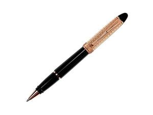 Aurora Ipsilon Rollerball pen, Black Resin, Rose gold trim, B71PQN