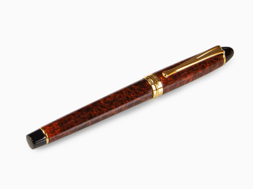 Aurora Ipsilon Lacca Rollerball pen, Lacquer, Gold plated, Brown, B73T