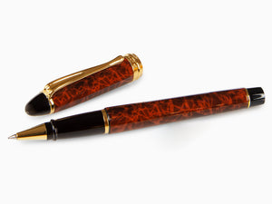 Aurora Ipsilon Lacca Rollerball pen, Lacquer, Gold plated, Brown, B73T