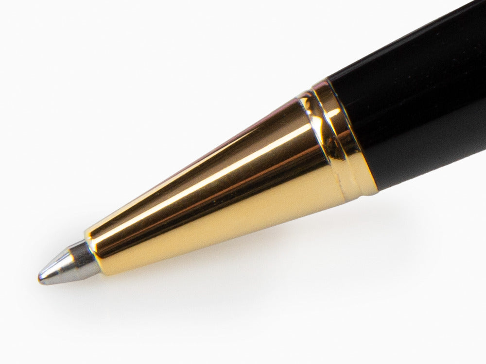 Aurora Talentum Ballpoint pen, Resin, Black, Gold plated, D32N