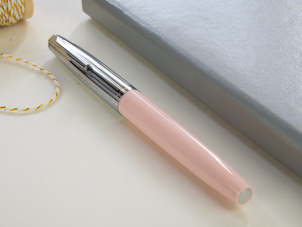 Aurora Duo-Cart Fountain Pen, Pink Resin, DC57-CPM