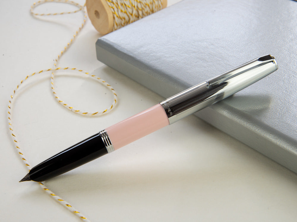 Aurora Duo-Cart Fountain Pen, Pink Resin, DC57-CPM